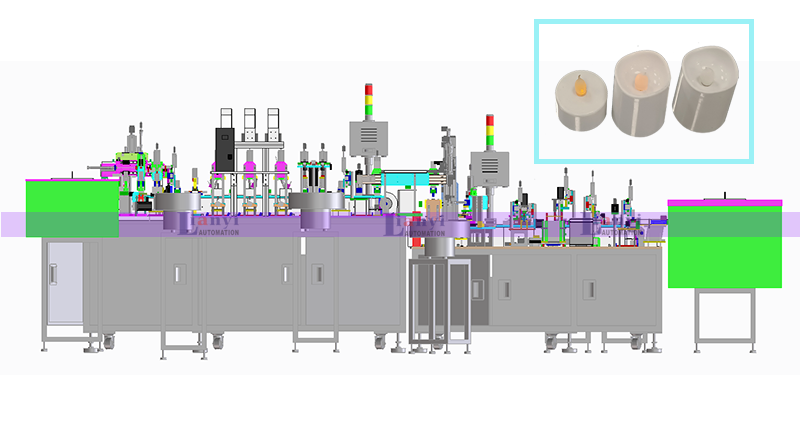 電子蠟燭燈具自動化組裝生產設備